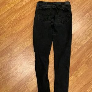American Eagle jeans next level stretch high rise black size 8 jegging